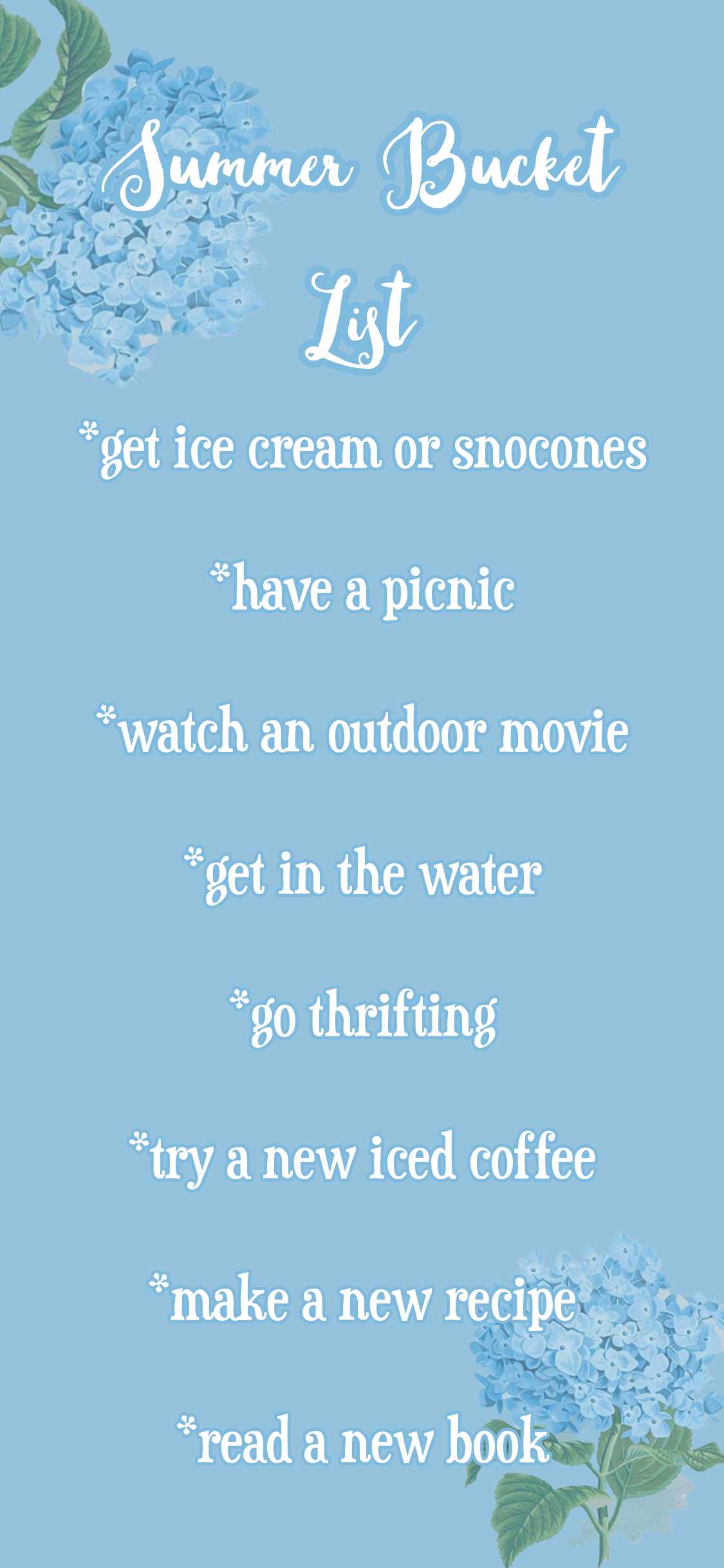 Summer 2025 Bucket List Download – bouquet